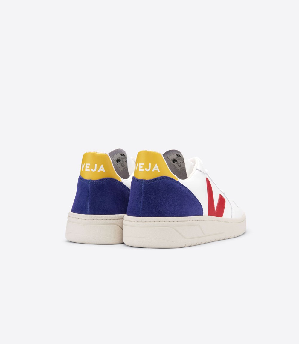 Veja Sneakers Dam - V-10 Läder - Vita - 946230-UIW